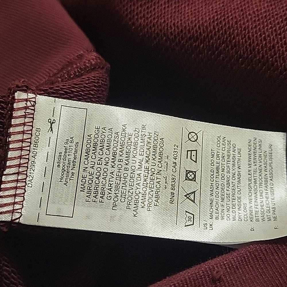Adidas Original Hoodie Logo Three Stripes Pullover Multi Color SweatshirtSize 1X - Picture 11 of 16
